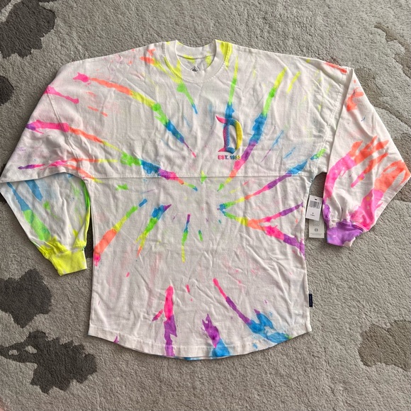 Disneyland Neon Splatter Womens Spirit Jersey XS - Picture 3 of 7